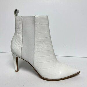 42 Gold Womens Kensington Bootie White Size 8.5 M